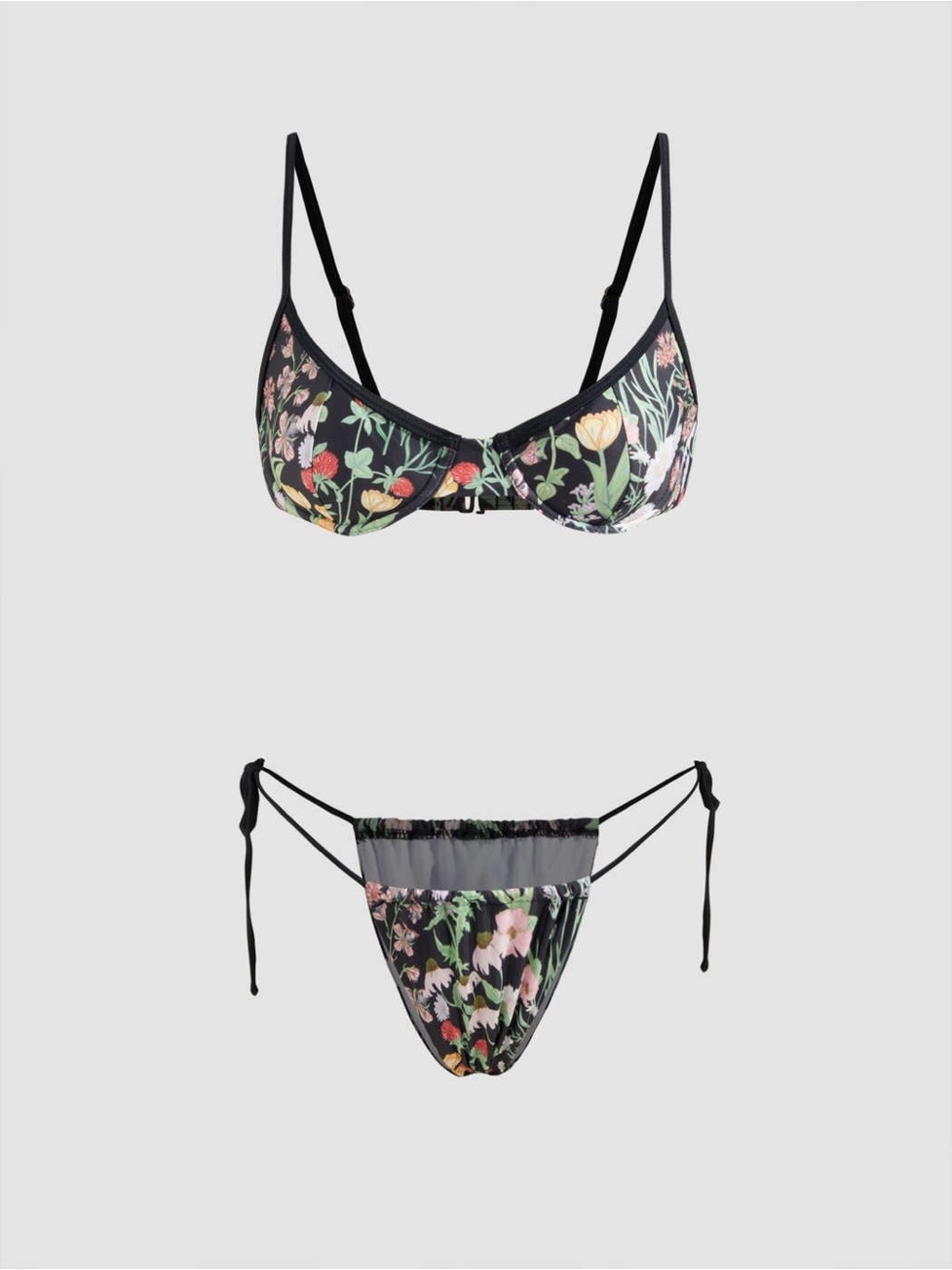 Cider floral underwire bikini set